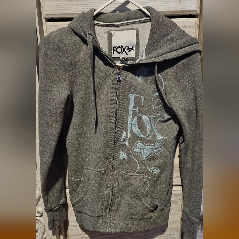 Zip up fox hoodie